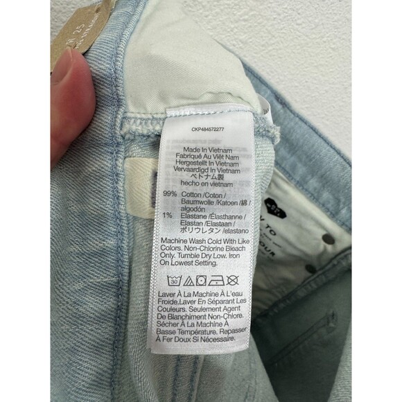 Madewell Womens Sz 25 90s Straight Jeans Ward Wash Comfort Stretch High Rise NWT - Picture 15 of 16